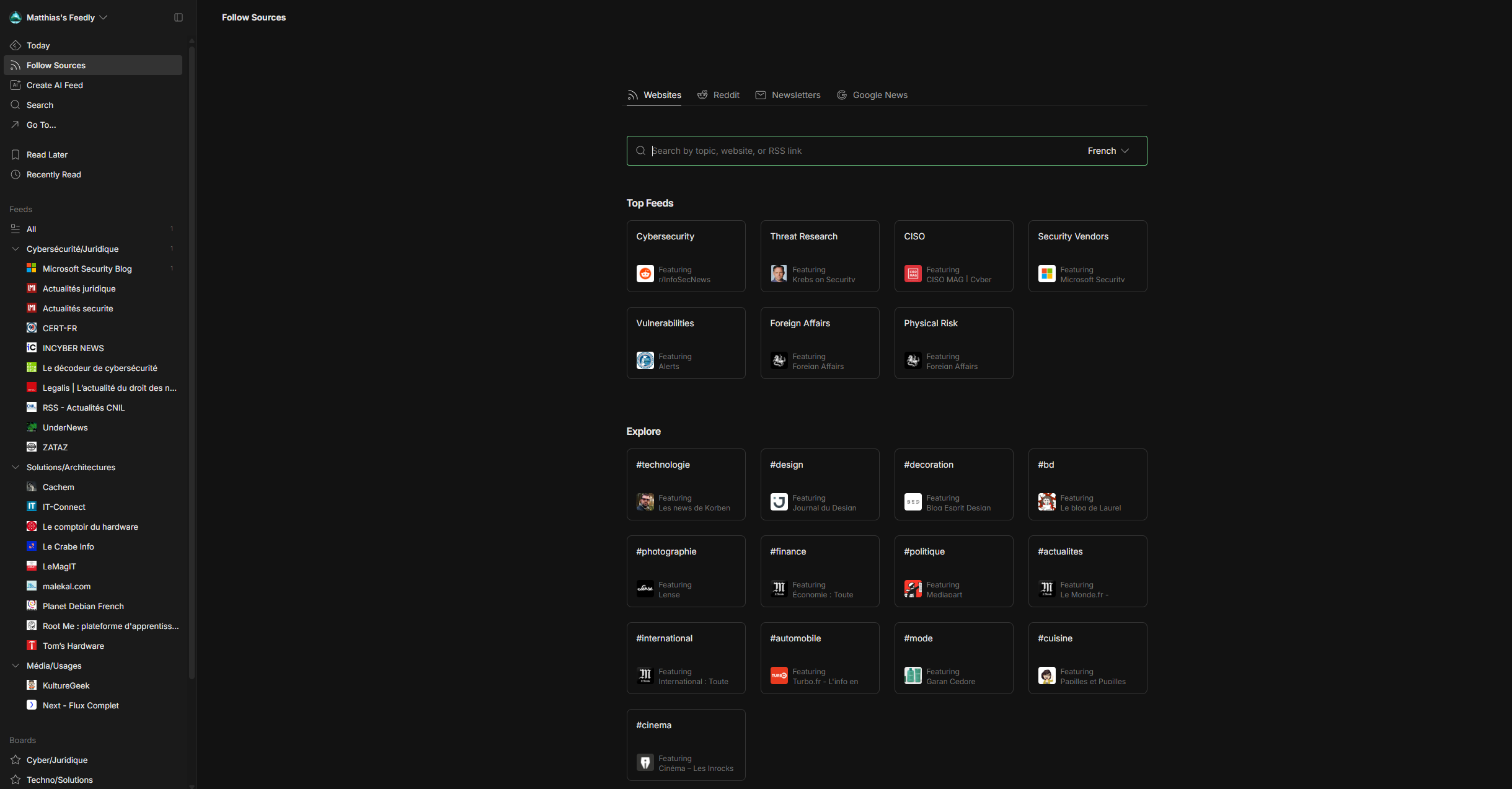 Feedly général
